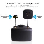 LS-800D mit DVR 5.8G 40CH 5 Zoll 800x480 Diversity Video Headset Eingebauter Akku für RC Racing Drone